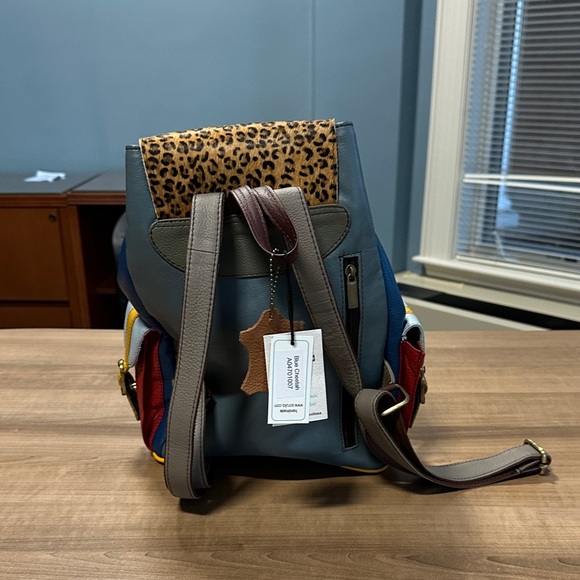 Multicolor Leather Backpack - Picture 2 of 4